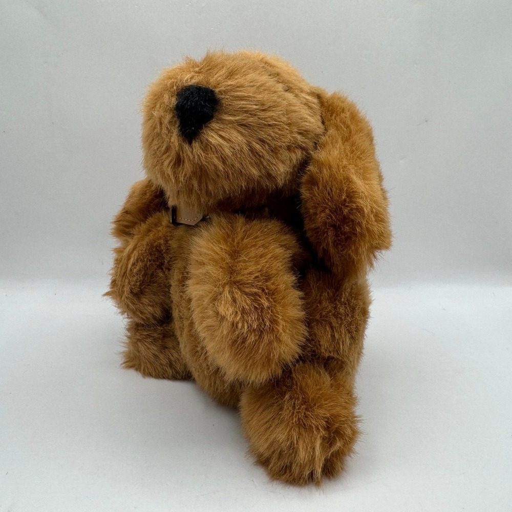 Just Friends Plush Dog‎ Kids Small Brown Vintage Shaggy Stuffed Animal